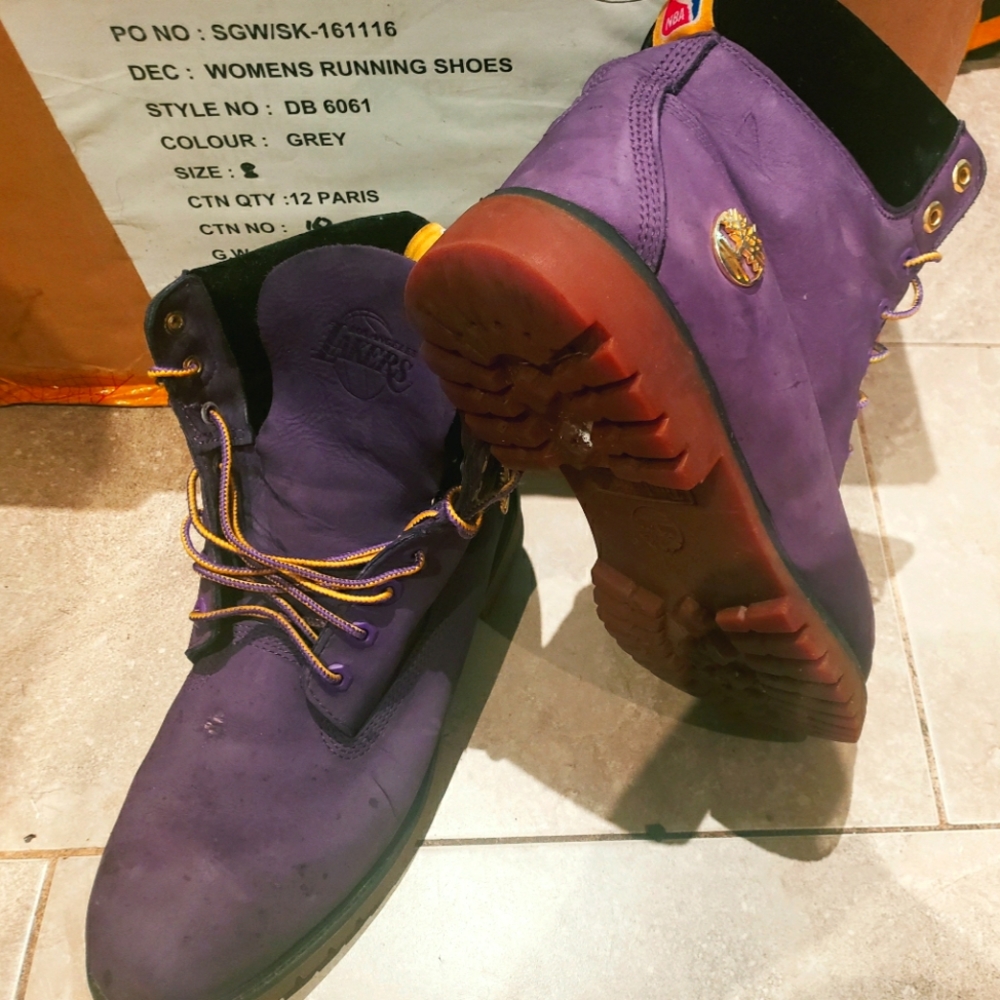 LA LAKERS TIMBERLANDS